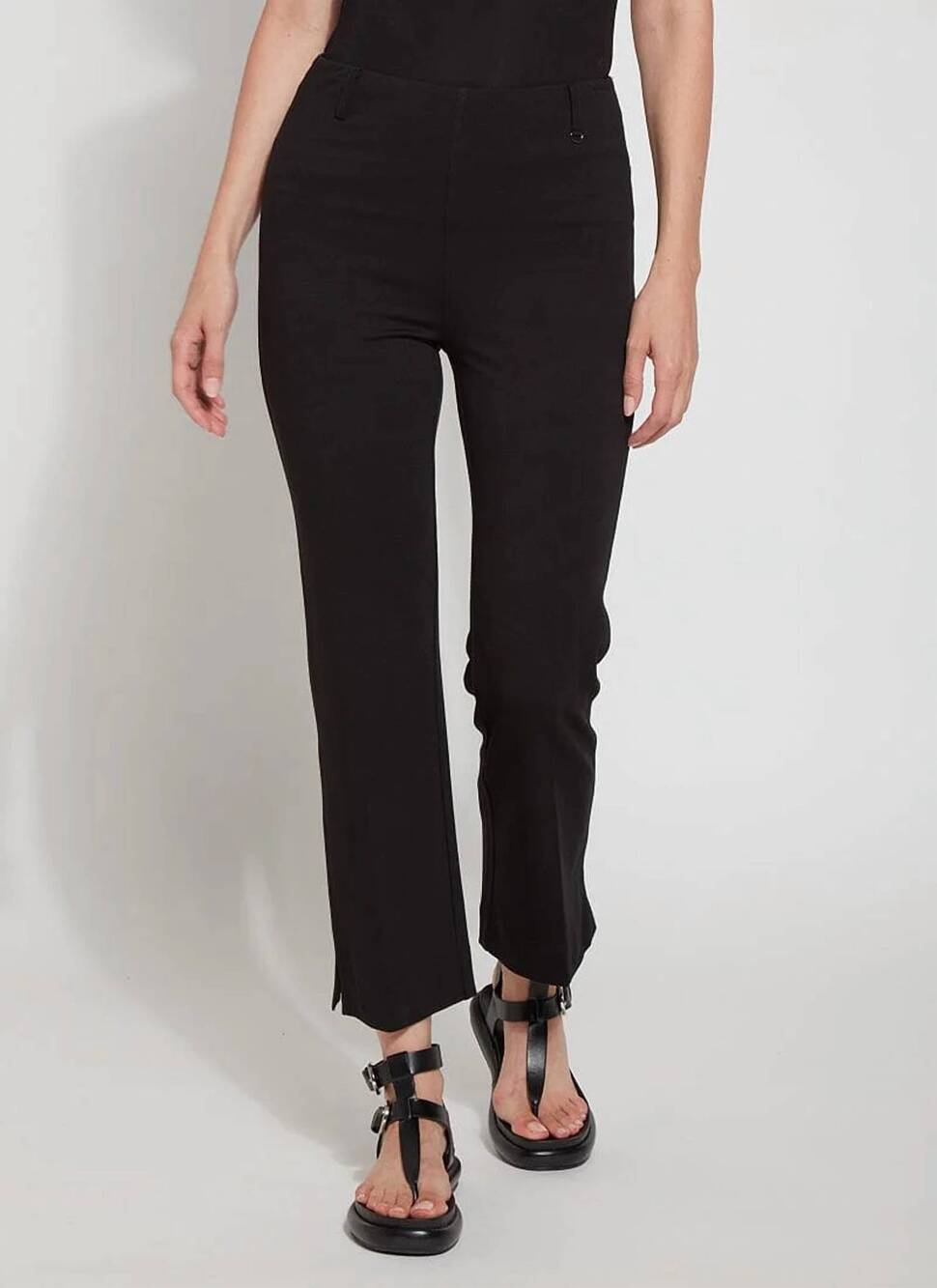NEW LYSSE baby boot ankle length pant in black